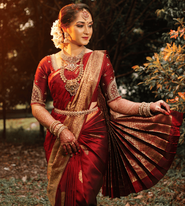 Priya wearing RMR Silks saree