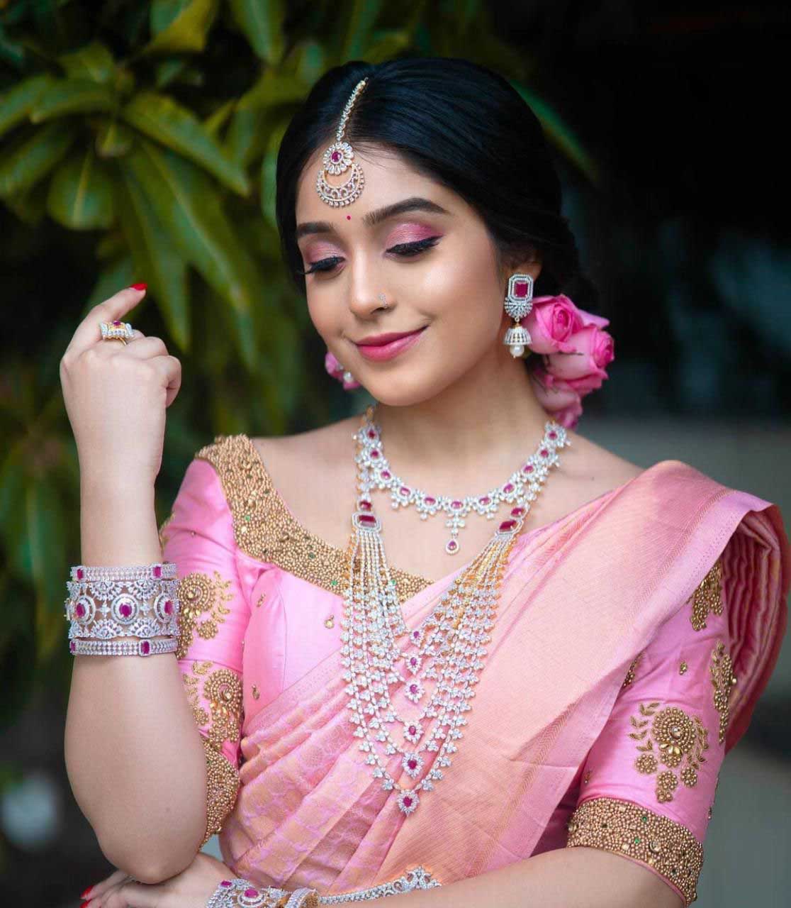 Lakshmi in RMR Silks festive wear